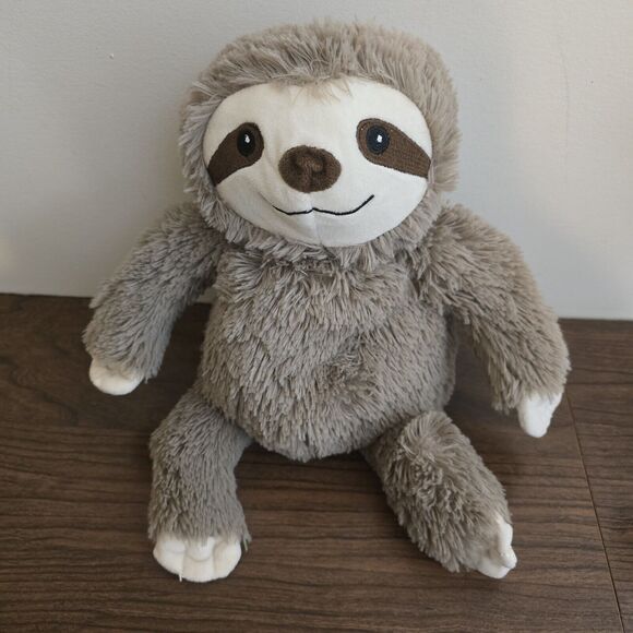 Warmies Microwavable 10" Plush Brown Sloth French Lavender Weighted Lovey - Picture 1 of 8